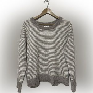 Maurices Striped Eyelash Sweater-Size Medium